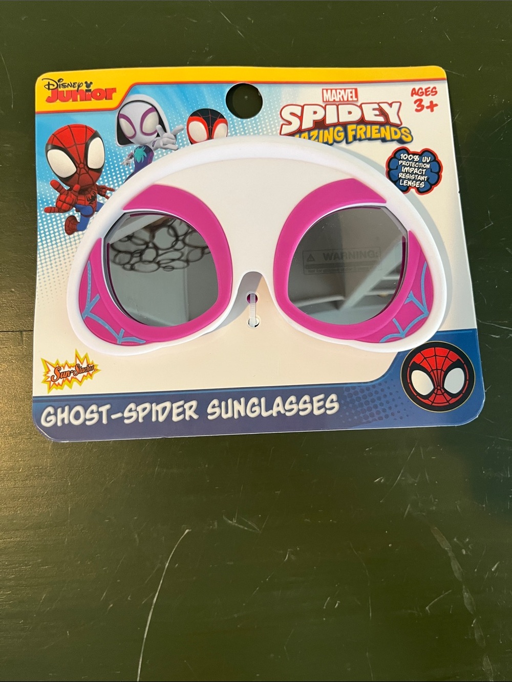 Marvel Ghost-Spider Kids Sunglasses - White & Pink